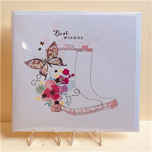 Whistlefish Greeting Card Best Wishes 16x16cm